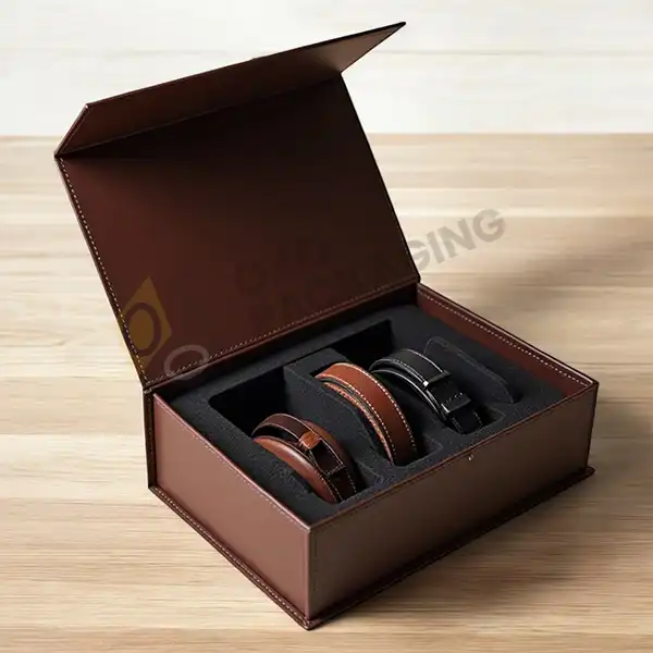 premium leather box packaging