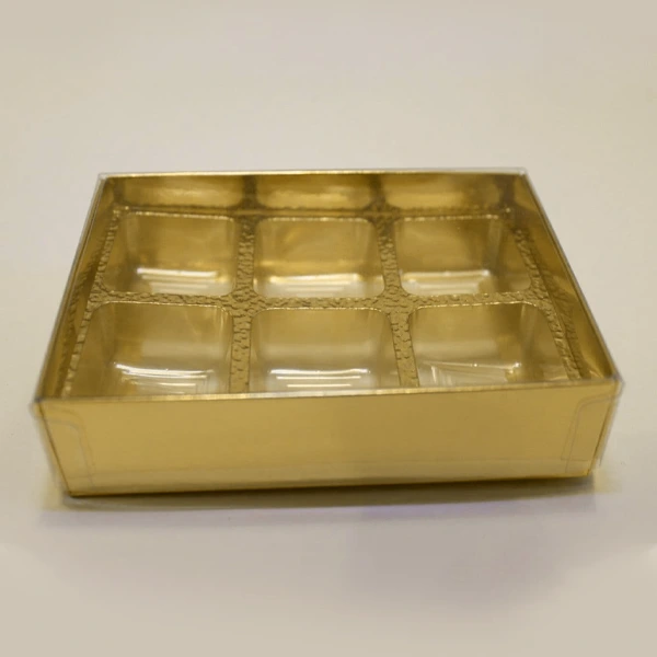 presentation boxes with clear lids