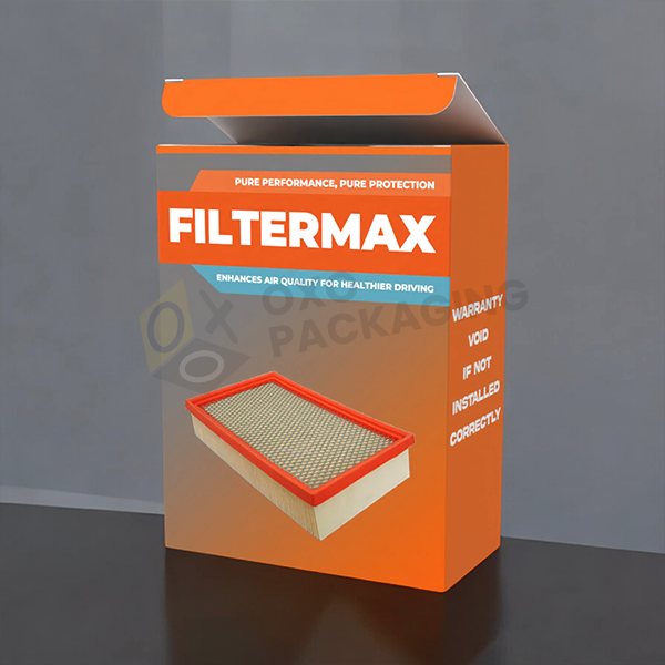 printed air filter packaging