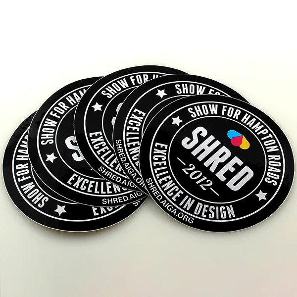 printed circle stickers