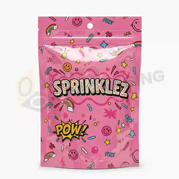 custom printed custom sprinklez mylar bags