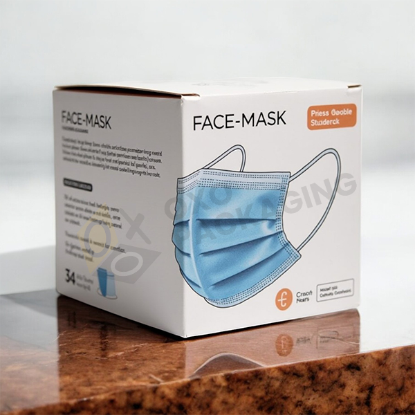 printed facemask box