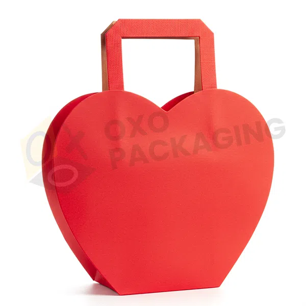 printed heart paper bags
