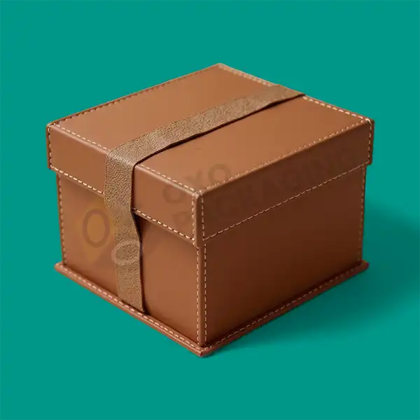 leather material packaging boxes