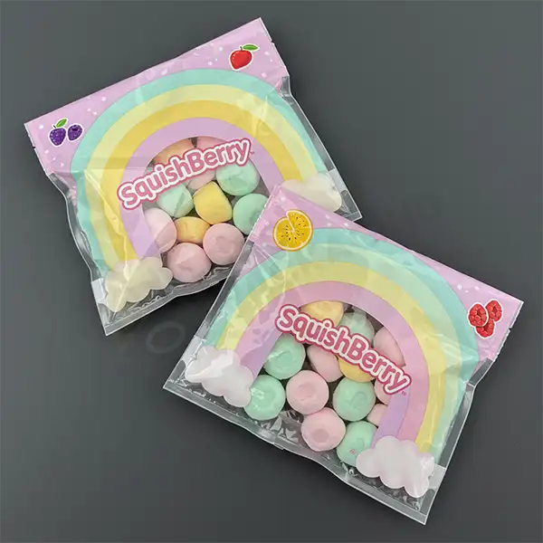 printed marshmallow mylar bags