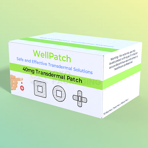 printed pharmaceutical patch box