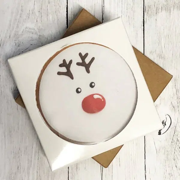 printed single cookie box with window