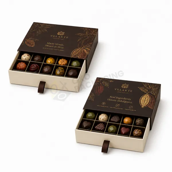 Rigid Chocolate Boxes Wholesale OXO Packaging