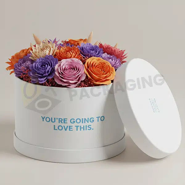 Round Flower Boxes Bulk
