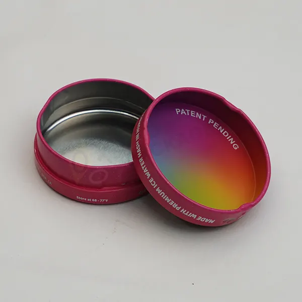 Round THC Gummy Tin Boxes Bulk