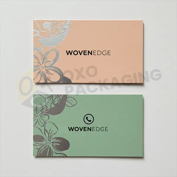 silver foil business cards bulk