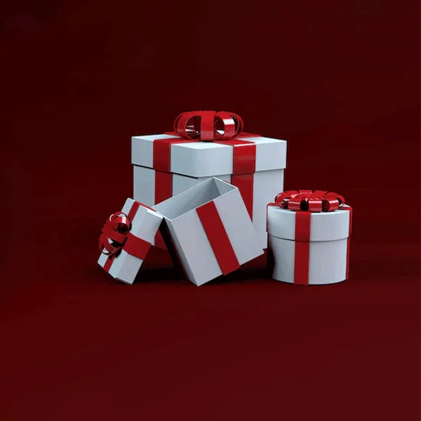 small christmas boxes with lids