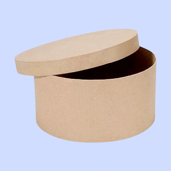 small round cardboard boxes
