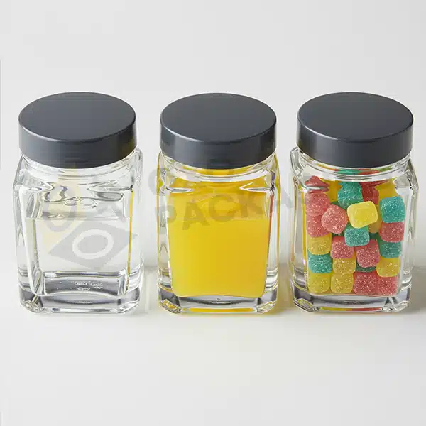 Square Glass Jars Wholesale