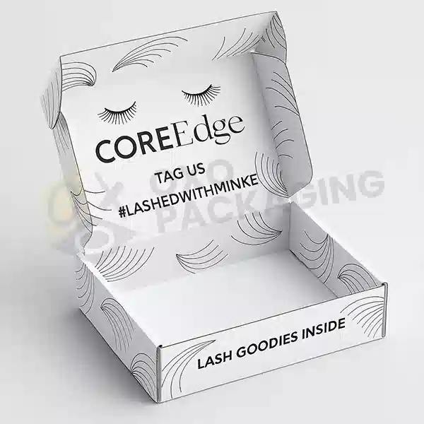 white corrugated shipping boxes