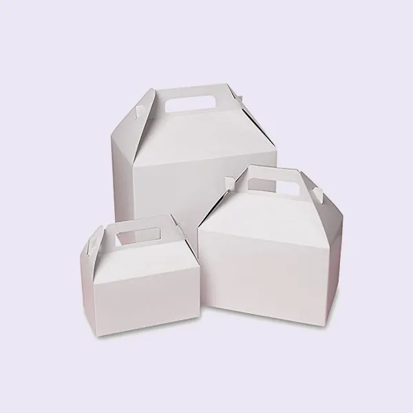 Custom White Gable Packaging