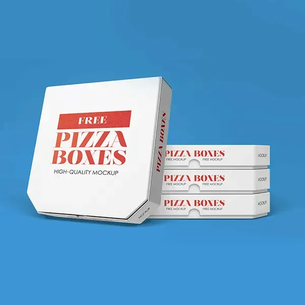 White Pizza Packaging Boxes
