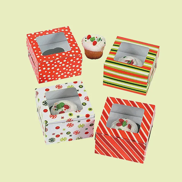christmas cupcake boxes wholesale
