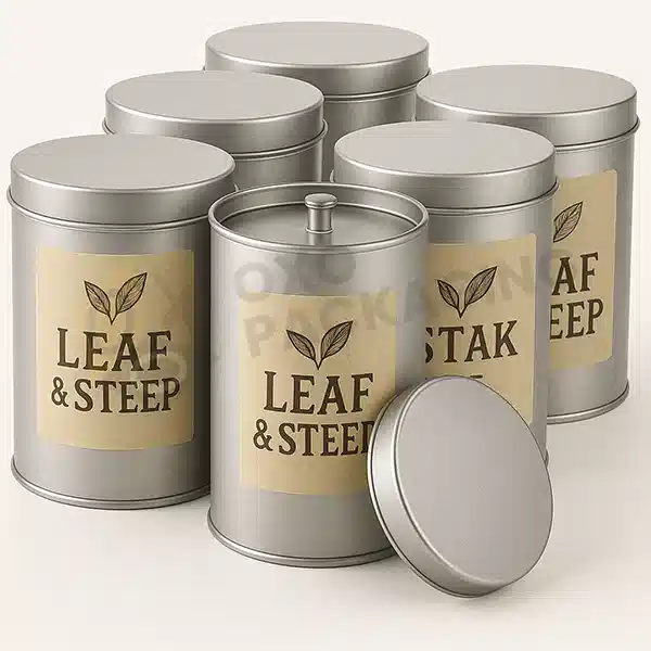 wholesale printed tea tin canister