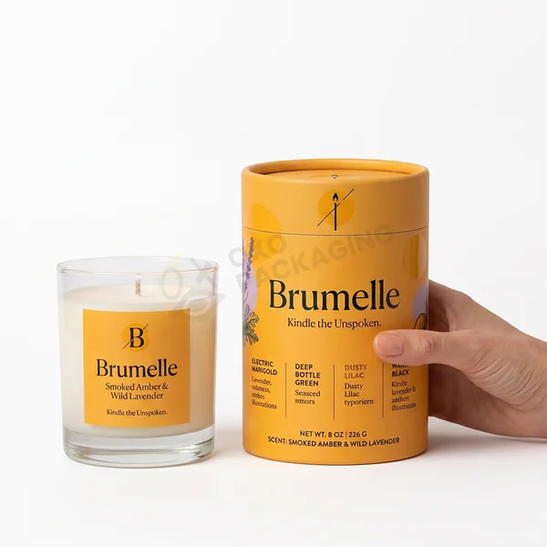 candle tube packaging custom