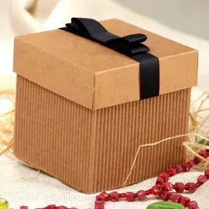corrugated box with lid