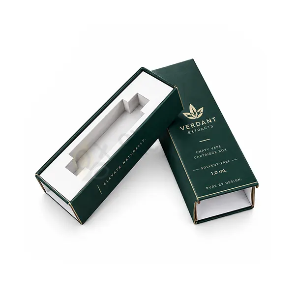 custom empty vape cartridge packaging
