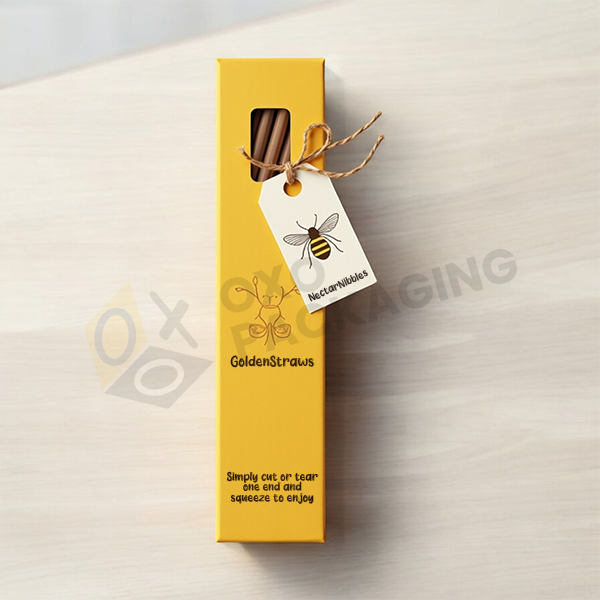 custom honey straw boxes packaging