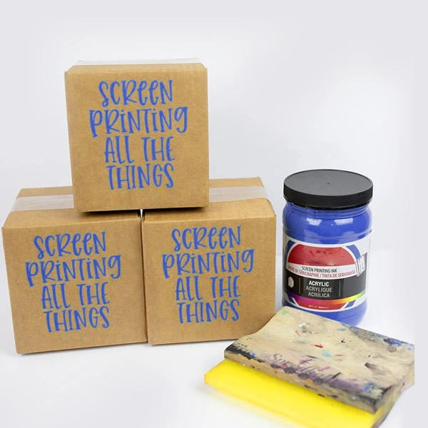 custom printed screen printing boxes