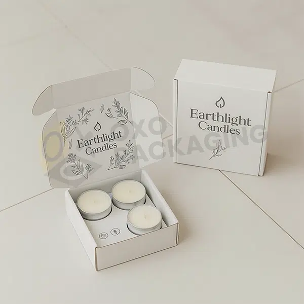 custom white tuck top boxes