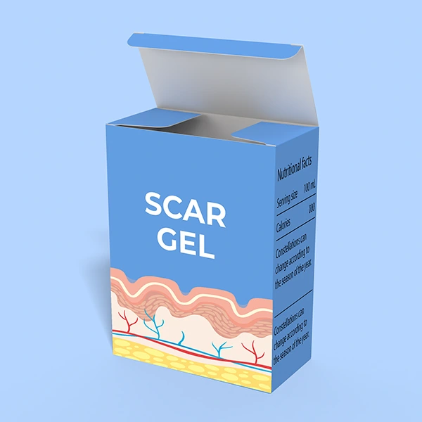 customized scar gel box