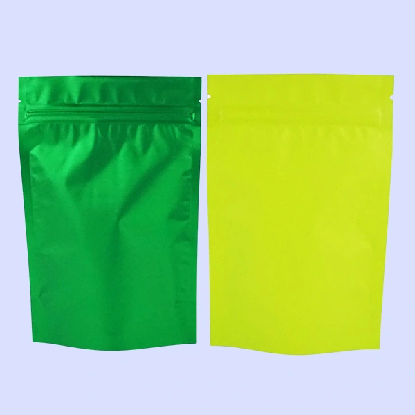 green mylar packaging