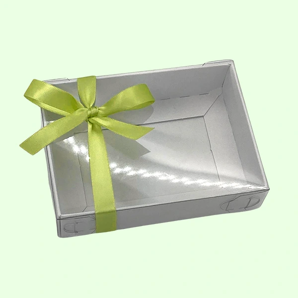 personalized clear lidded gift boxes