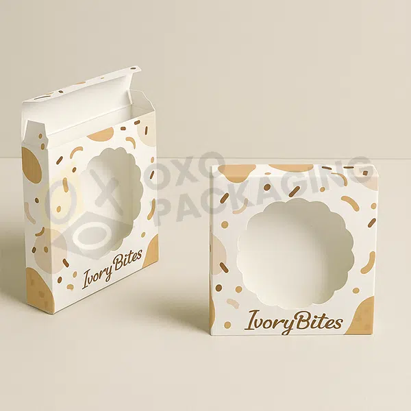 personalized single cookie box with window